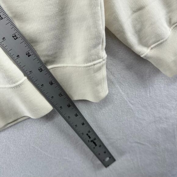 Madewell Sweatshirt Mens Medium Beige Cream Crewneck Mccarren Midweight Crew NEW - Picture 4 of 10